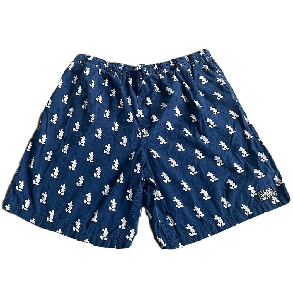 Disney parks Disneyland Mickey Mouse navy blue shorts bahama golf relaxed